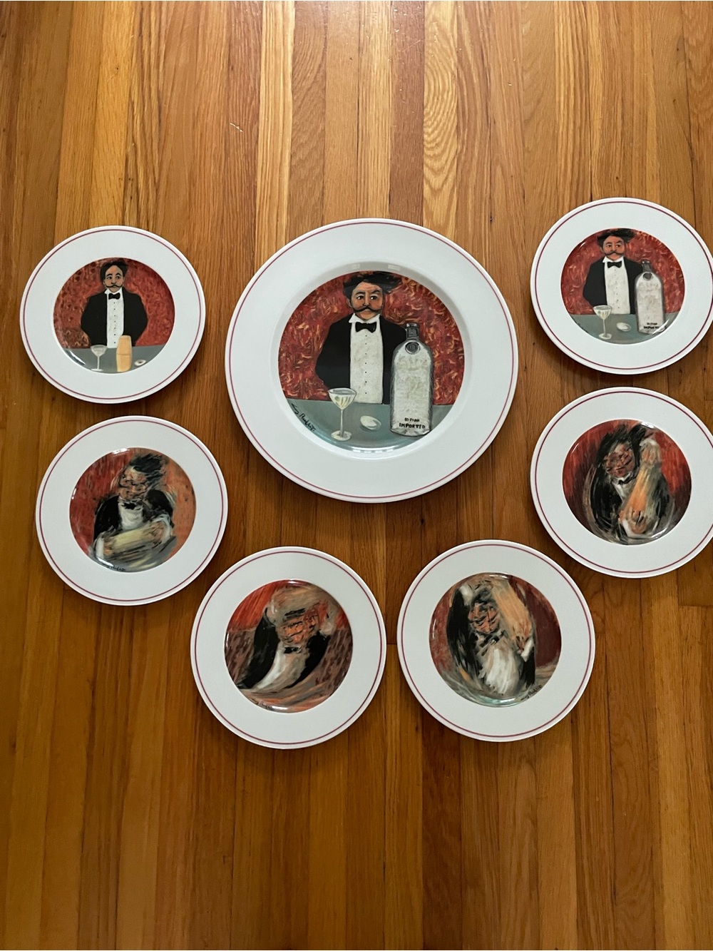 Eschenbach Porzellan “The Making of a Perfect Martini “ Plate Set